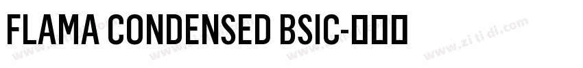 FLAMA CONDENSED BSIC字体转换